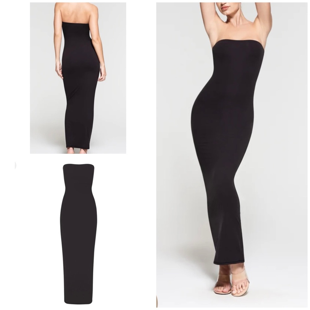 Skims Fits Everybody Tube Dress in Onyx NWT - Picture 1 of 9